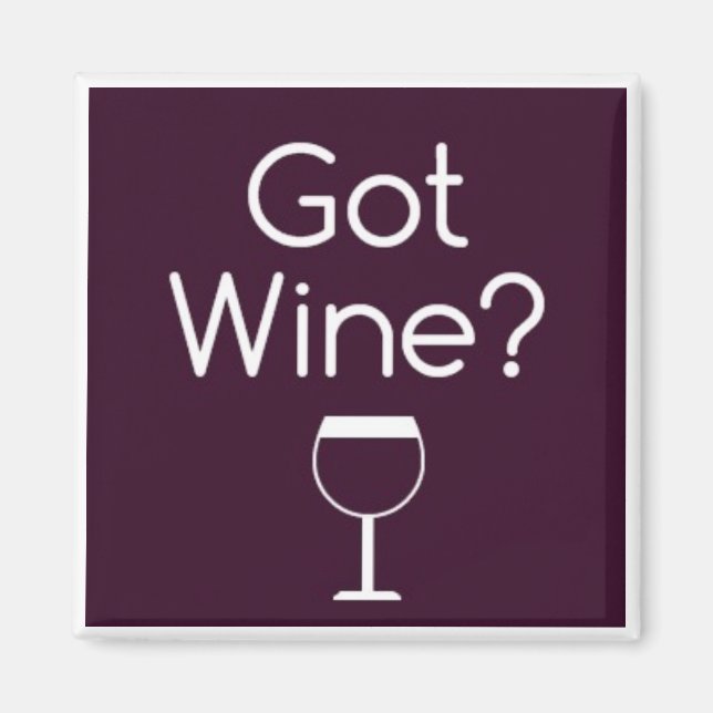 Obtención de imán cuadrado de vino (Frente)