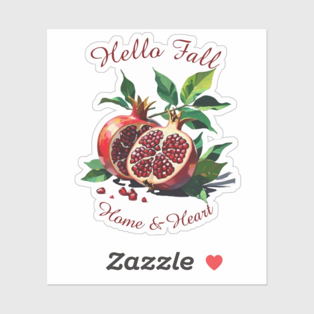 Obtención de otoño de arte de frutas con Pegatina  (Hoja)