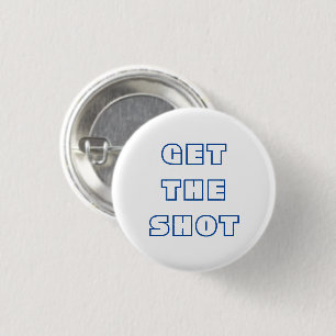 Obtener el Shot obtener el botón blanco azul vacun
