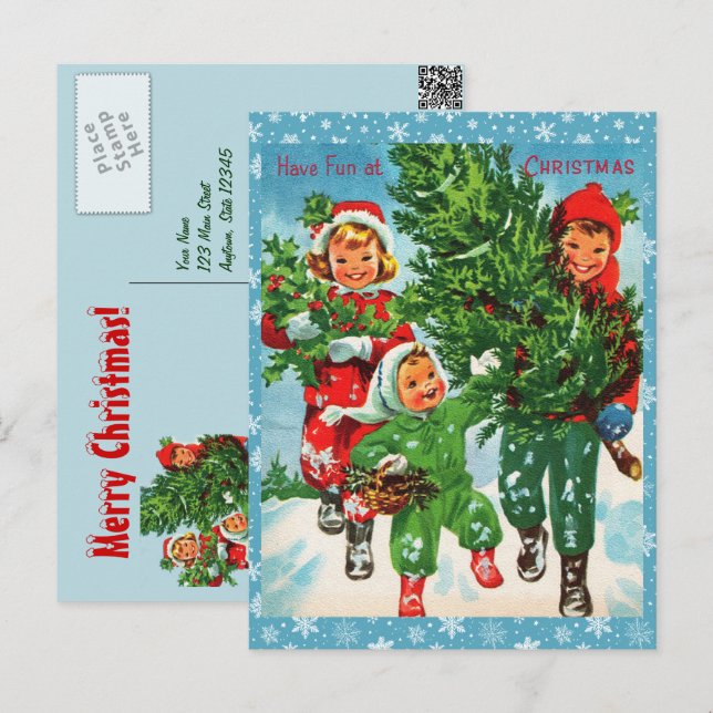 Obtener la postal del árbol de Navidad (Anverso / Reverso)