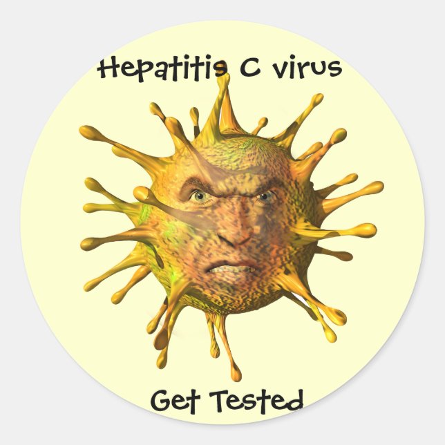 Obtener pegatinas del virus de la hepatitis C prob (Anverso)