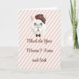 Obtener una buena tarjeta para un gato que piensa