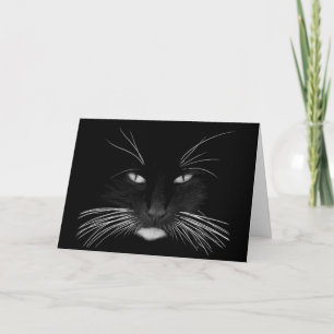 Obtener una tarjeta de gato negra