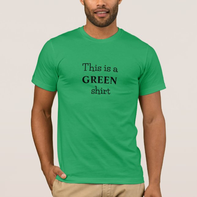 Obvio: camiseta con lema de color verde (Anverso)