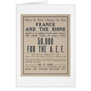 Ocasión de ver Francia y el Rin - alistar al