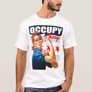 Occupy Chicago Rosie la camiseta del Riveter