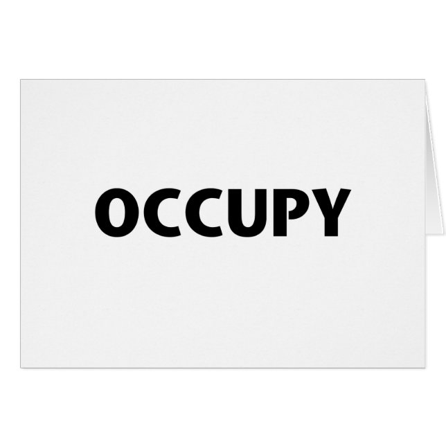 Occupy (negro sobre blanco) (Anverso (Horizontal))