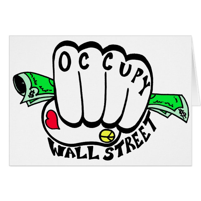 Occupy Wall Street Fist (Anverso (Horizontal))