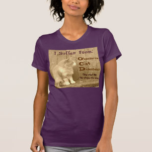 OCD: Camisa obsesiva contra el desorden del gato -