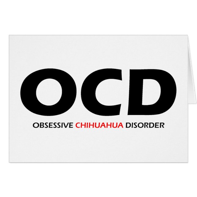 OCD - Trastorno obsesivo de Chihuahua (Anverso (Horizontal))