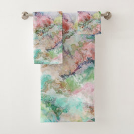 Ocean Abstract Watercolor Grunge Pattern 