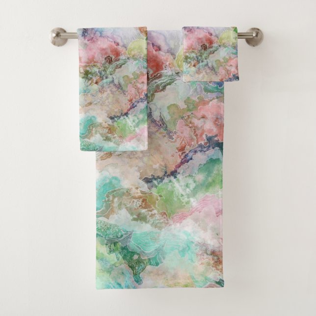 Ocean Abstract Watercolor Grunge Pattern  (In situ)