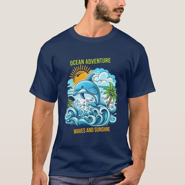 Ocean Adventure: Diseño de camisetas con toques y  (Anverso)