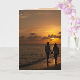OCEAN BEACH ROMÁNTICO AMOR QUE TIENES TARJETA DE M