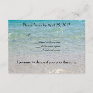 Ocean Blue Rsvp con solicitud de canción