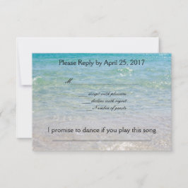 Ocean Blue Rsvp con solicitud de canción