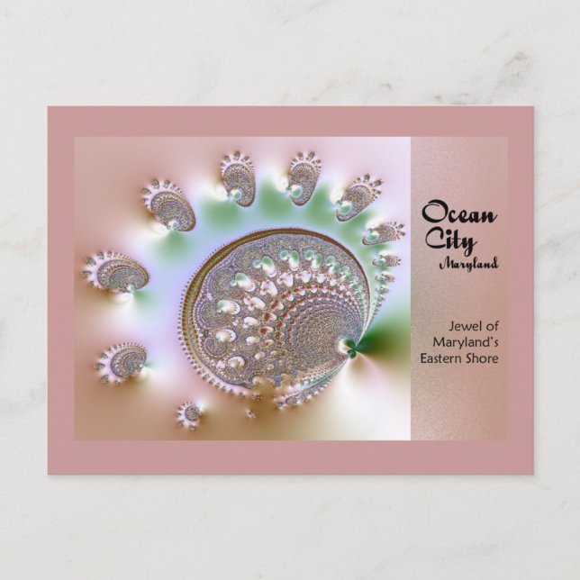 Ocean City, postal de Maryland (Anverso)