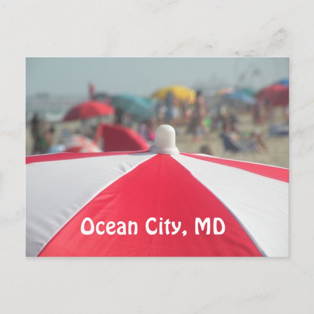 Ocean City, tarjeta postal MD (Anverso)