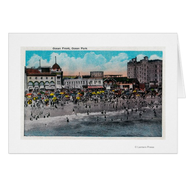 Ocean Front Swimming, Ocean Park (Anverso (Horizontal))