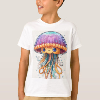 "Ocean Glow: Arte de camisetas de medusas"