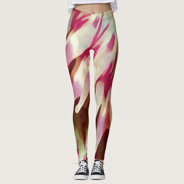 Ocean Pink Anemone Leggings (Anverso)