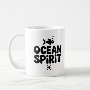 Ocean Spirit Mug - Copa de Café Zodiac Pisces