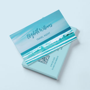 Ocean Travel Agent Tarjeta de presentación de có