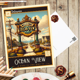 Ocean View, Delaware | Postal de época