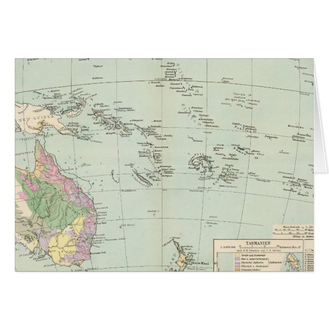 Oceanien - Atlas Map of Oceania (Anverso (Horizontal))