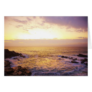 Océano Atlántico al amanecer, vista desde Portland