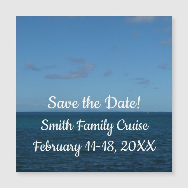 Océano azul del horizonte de Santa Lucía (Anverso)