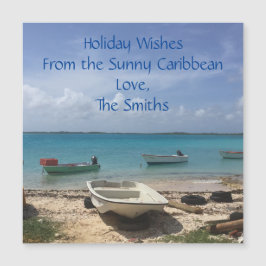 Océano de barcos pesqueros caribeños con fantasía