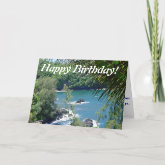 Océano de la tarjeta de felicitación del feliz