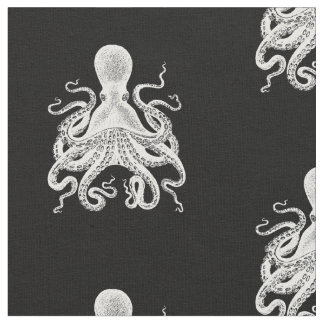 Océano de la tela de Steampunk del pulpo de Kraken
