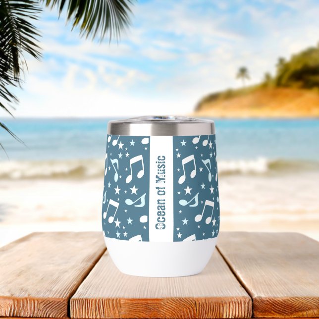 Océano de música con patrón (Playa (girada))