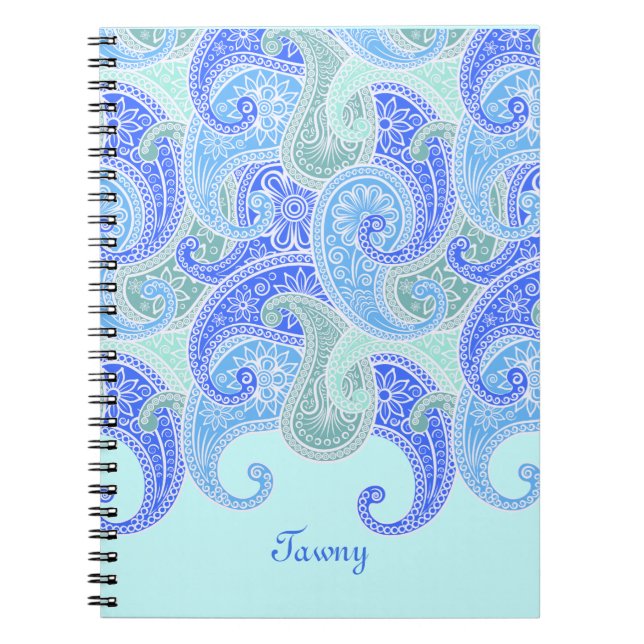 Océano del cuaderno de Paisley (Frente)