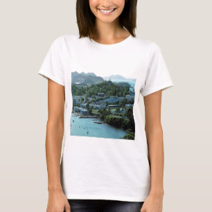 Océano-enclave sereno, en una camiseta