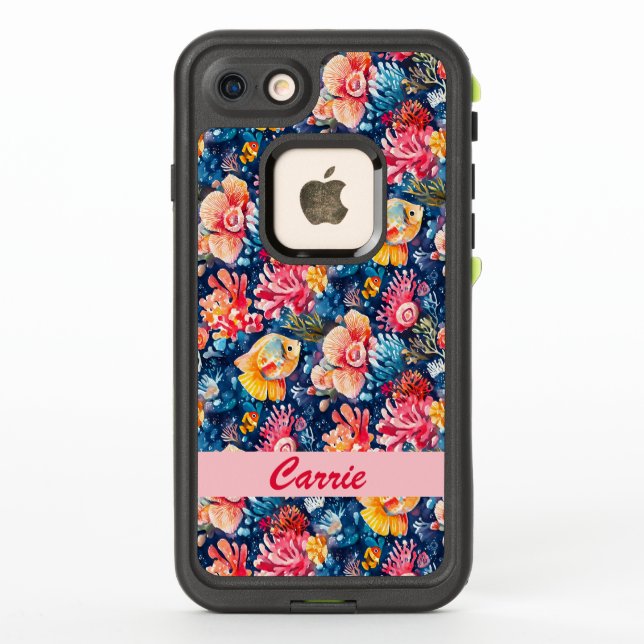 Océano marino submarino colorido (Reverso)