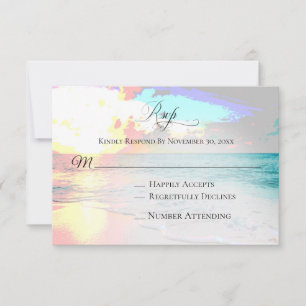 *~* Océano Náutico Exótico - Boda de playa RSVP