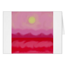 Océano rojo atardecer