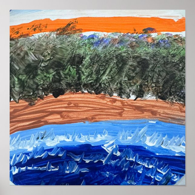 Océano sin alterar Paisaje forestal - Arte de un n (Frente)