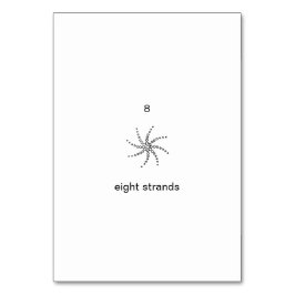 Ocho hebras, tarjetas flash de número Personalizad