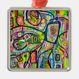 Ocho ornamentos de Martinis