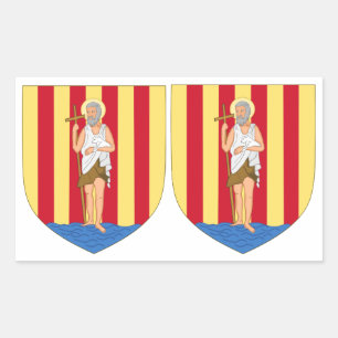 OCHO Pegatinas de Escudo de Perpiñán
