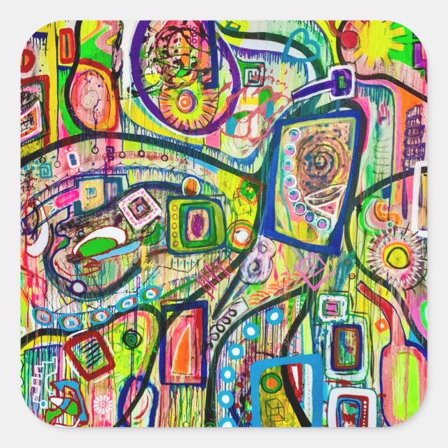 Ocho Pegatinas de Martinis (Anverso)