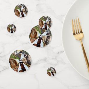 Ocho Triángulos de Caballo, Confetti de Mesa de Cu