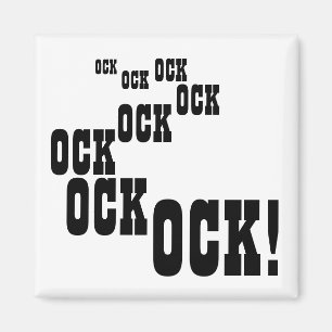 ¡OCK! ¡Multi-OCK! Imán cuadrado