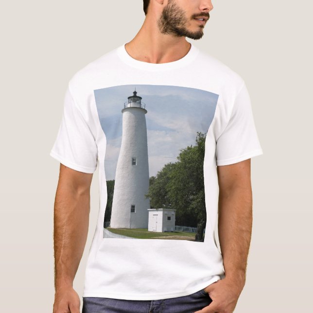 Ocracoke, camiseta del faro de Carolina del Norte (Anverso)