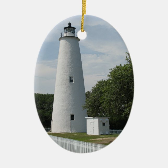 Ocracoke, ornamento del faro de Carolina del Norte (Frente)