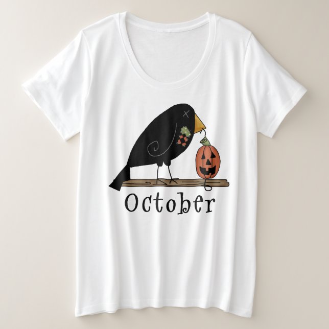 Oct. Gal- Camiseta básica para mujeres de tamaño s (Anverso del diseño)